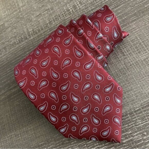 NWT Brooks Brothers Makers & Merchants Neck Tie 100% Italian Silk Paisley 3.5" - Picture 9 of 9